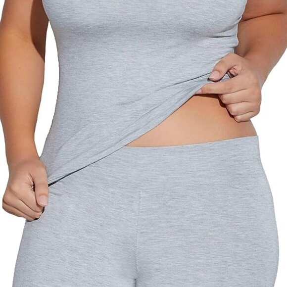 New Cosabella Talco Curvy Racerback Heather Grey Camisole/Pant Pajama Set NWT - Picture 2 of 8
